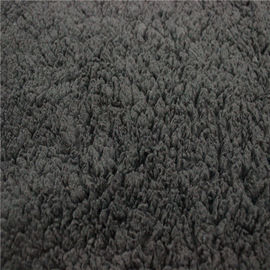 Polyester Grey Faux Sherpa Fleece Fabric 220gsm  For Blankets